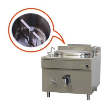 Commercial Boiling Pan. 100 Litre. Steam. Mixer. Icos PQFM.V 100/N